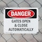 Signmission Gates Open And Close Automatically, 14 in W x Rectangle, Plastic OS-2PACK-DS-P-1014-L-1282 - alternate 7